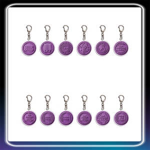 KPOP BT Idol World Tour 13ème Tour du Monde des Idoles, Porte-clés en Acrylique Violet avec Photo Numérique, Breloques Arirang pour Fans JK JIMIN V SUGA <span class=keywords><strong>RM</strong></span> J-HOPE, Cadeau - Product Image 1