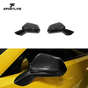 Dry Carbon Fiber ZL1 Car Mirror Caps for Chevy Camaro RS SS Coupe 2-Door 16-19