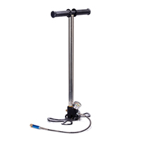 Pabrik Menjual Pompa Tangan 3 Tahap Tekanan Tinggi OEM ODM 4500psi 310 BAR dengan Filter Besar untuk Pengisian Udara Berburu