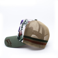 Casquette de camionneur Logo de broderie par sublimation personnalisé Casquettes de sport Casquette de camionneur de baseball imprimée de profil haut pour homme