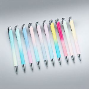 Customized Luxury Advertising Ballpoint <b>Pen</b> with New Design Gradient <b>Color</b> Aluminum Rod Features Customized LOGO for Business - Product Image 1