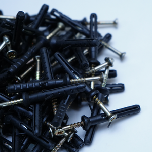 Concrete Wall Plug <b>Screw</b> <b>Set</b> Nylon Expansion Anchor for Masonry and Brick Fixing - Product Image 3