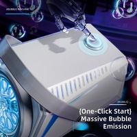 Machine à bulles électrique pour enfants, entièrement automatique, rechargeable, télécommandée, avec lumières et scène, grande capacité