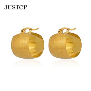 Pendientes de Aro Grandes Hipoalergénicos de Acero Inoxidable con Baño de Oro de 18K a Prueba de Agua para Mujer - Proveedor Mayorista - Product Image 6