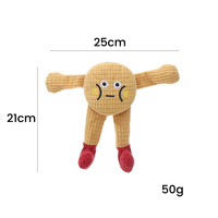 Nouveau style jouet en peluche couineur en forme de canard et de renard, résistant aux morsures, pour la dentition des chiens et des chats, jouet compagnon pour animaux de compagnie