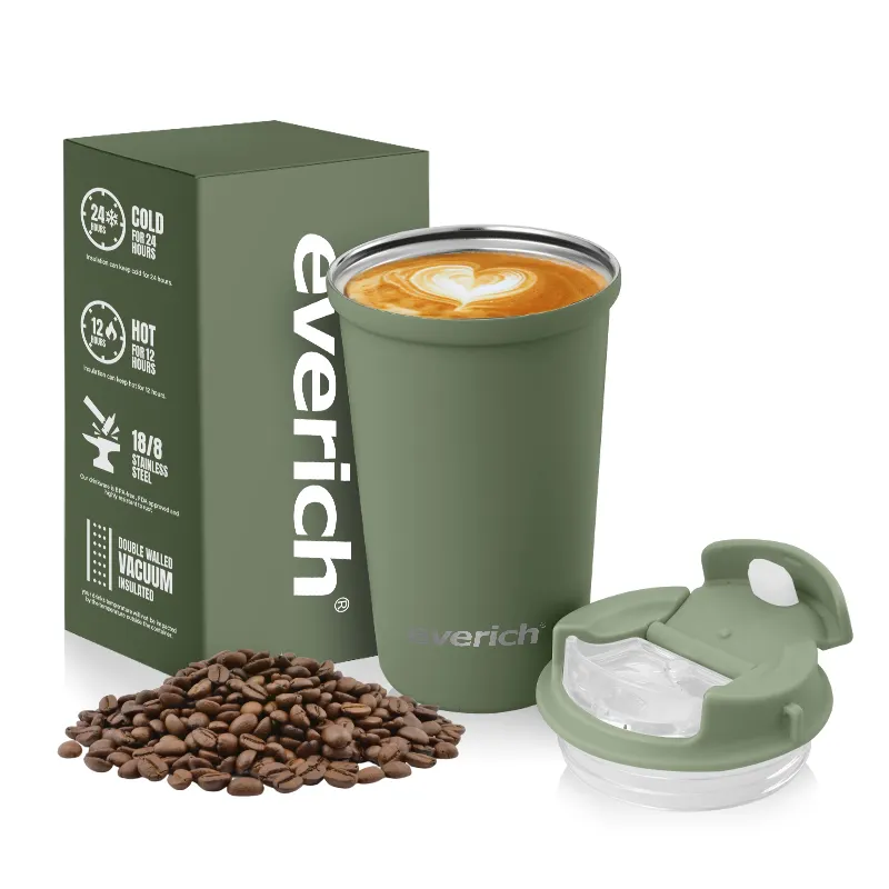 Everich Nouveau design Article OEM Tasse à café 12oz en acier inoxydable pour la vente en gros