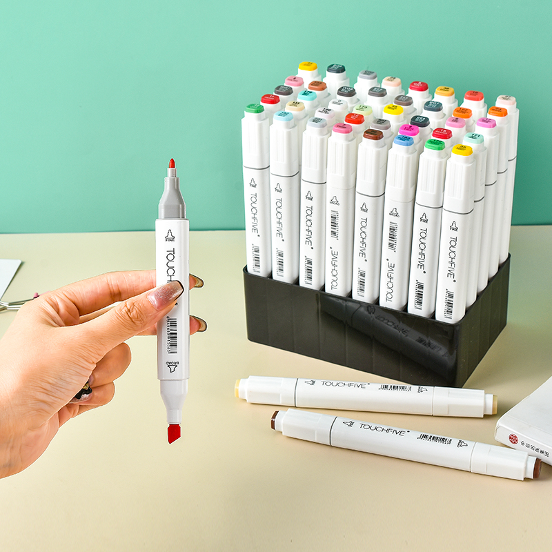 Нетоксичные краски Fineline Двусторонние маркеры для эскизов, двойной наконечник, двойной рисунок, перманентное искусство, набор маркеров Maga, 168 цветов