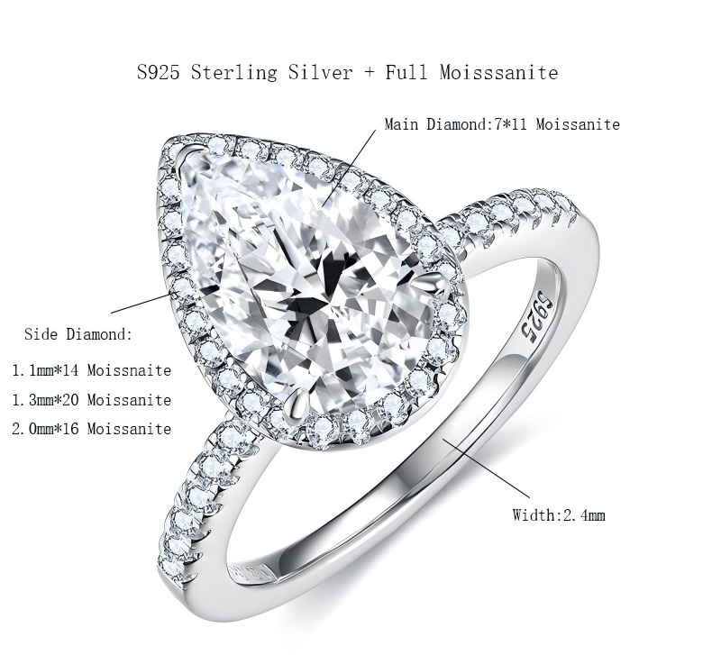 gra certified moissanite jewelry