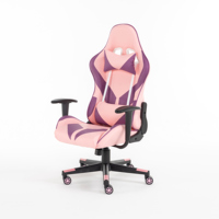 Vente en gros de chaise de bureau ergonomique rose pour ordinateur chaise de jeu inclinable robuste pour filles