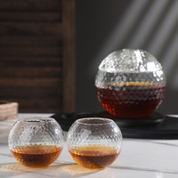 Ensemble de carafe à whisky, bouteille de vin en verre de 1000ml, bouteille d'alcool en forme de balle de Golf