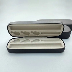 Estuche Portátil Reutilizable de PU para Bolígrafos y Lápices, con Tapa Metálica, Diseño Gráfico con Logotipo Personalizado, Multicolor, para Viaje - Product Image 1