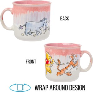 Dibujos animados con Piglet Tigger y <span class=keywords><strong>Eeyore</strong></span> Reactive Glaze Taza de cerámica Camper 20 onzas Linda taza de té de dibujos animados para leche - Product Image 4