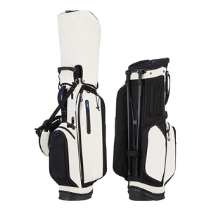 Sac de golf léger avec housse de pluie, plusieurs poches, sangle rembourrée, dos respirant en nylon, pour chariot de golf, logo personnalisé, OEM - Product Image 1