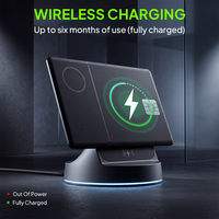 Traceur de Portefeuille pour Cartes de Crédit PRO Sans Fil Rechargeable IP68 Ultra-Mince (0,07 po) Localisateur d'Objets pour Portefeuille et Bagages Double Système iOS et Android
