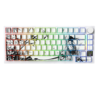 ATTACK SHARK X820 Ultra Mechanical Keyboard Tri-mode Wireless Gasket Mount 75% Layout Smart TFT Color Screen RGB Knob Hot-swap