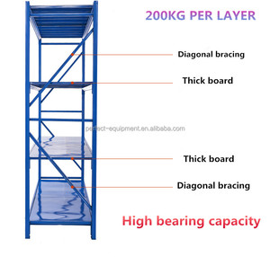 Trung Quốc Nhà Sản Xuất Công Nghiệp Kim Loại Lưu Trữ Hệ Thống Kệ Hàng Hóa Kệ Heavy Duty Thép <span class=keywords><strong>Rack</strong></span> Cho Kho - Product Image 4