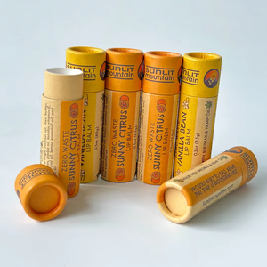 Tube en carton kraft robuste et écologique Mini baume à lèvres Récipient push up avec 5g Récipient déodorant Tube en papier résistant à l'huile - Product Image 6