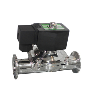 วาล์วโซลินอยด์ไฟฟ้าสแตนเลสเกรดอาหาร COVNA แบบ Tri-Clamp 240 โวลต์ รับประกัน 90 วัน - Product Image 2