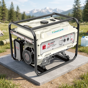 Timecore 8900 Open Frame Gasoline Generator 7kW Portable Power Generator for Outdoor and Construction Use - Product Image 1