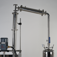 Résistance à la corrosion de réacteur en acier inoxydable à double enveloppe 10L 20L 50L 100L SS304 de laboratoire de vente chaude