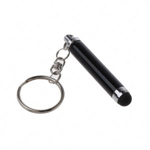 Promotional Metal Soft-touch <b>Leather</b> Stylus <b>Keychain</b> with Laser Logo and Durable Design - Product Image 5