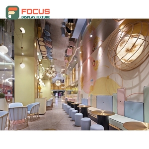 Mueble expositor de café independiente con acabado de madera mate, área de exhibición de productos, mueble comercial para cafetería - Product Image 6