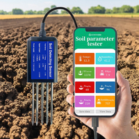 Alat pertanian kelembapan NPK PH EC Sensor tanah profesional 8-in-1