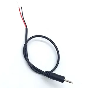 Fiche mâle 2.5mm à fil nu Extrémité ouverte TS 2 pôles Mono 2.5mm Connecteur Jack Câble audio