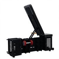 YG FITNESS YG-AS017 Banc de musculation réglable avec boîte à haltères et rangement pour accessoires, boîte d'entraînement multifonctionnelle pour salle de sport