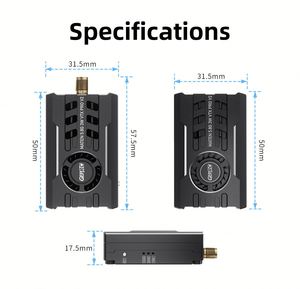 5.8G 3W VTX PRO V2 กล่อง CNC 40CH VTX กำลังสูงสุด 3W สำหรับโดรนฟรีสไตล์และโดรนระยะไกล - Product Image 6