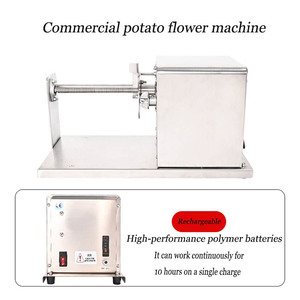 1mm mỏng khoai tây chiên máy thương mại xoắn ốc xúc xích cắt khoai tây tháp làm máy quay khoai tây tháp máy - Product Image 2