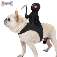 Costume de dessin animé 3D drôle de Dernier Jour du Mois pour animaux de compagnie, idéal pour l'Halloween d'hiver, vêtements de cosplay, tenue de fête originale en tissu/avec ruban