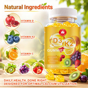 Complément Alimentaire Gommes Sans Sucre Vitamine D3 K2 pour Stimuler l'Absorption du Calcium et Soutenir la Santé des Os et des Dents pour Adultes et Personnes Âgées - Product Image 2