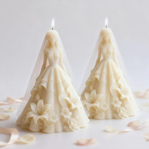 Silicone Mold For 3D Wedding Dress Candle Making Custom Shape Cake Mold For Commercial Use - Product Image 1