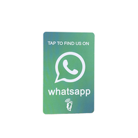 Tarjeta NFC de Visita con Código QR Personalizado, RFID de 13.56Mhz, Redes Sociales, 213 215 216, Reseñas de Google