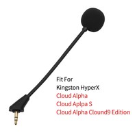 Ermai ZJ033MR Headset Gaming PC 3.5mm Mikrofon Konferensi Peredam Kebisingan Pengganti untuk Kingston HyperX Cloud Alpha