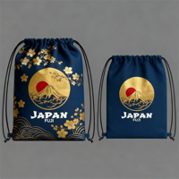 Pochette à cordon en polyester écologique, faite à la main, classique et traditionnelle, avec logo personnalisé, taille sur mesure, cadeau souvenir, best-seller, cadeau culturel
