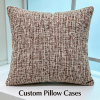 Housse de coussin de luxe en gros pour la décoration de la maison et des hôtels, taie d'oreiller texturée, coussin décoratif doux et housses de coussin personnalisées