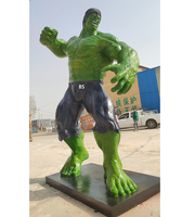 Statue de Hulk grandeur nature de personnage de film en fibre de verre de décoration extérieure à vendre