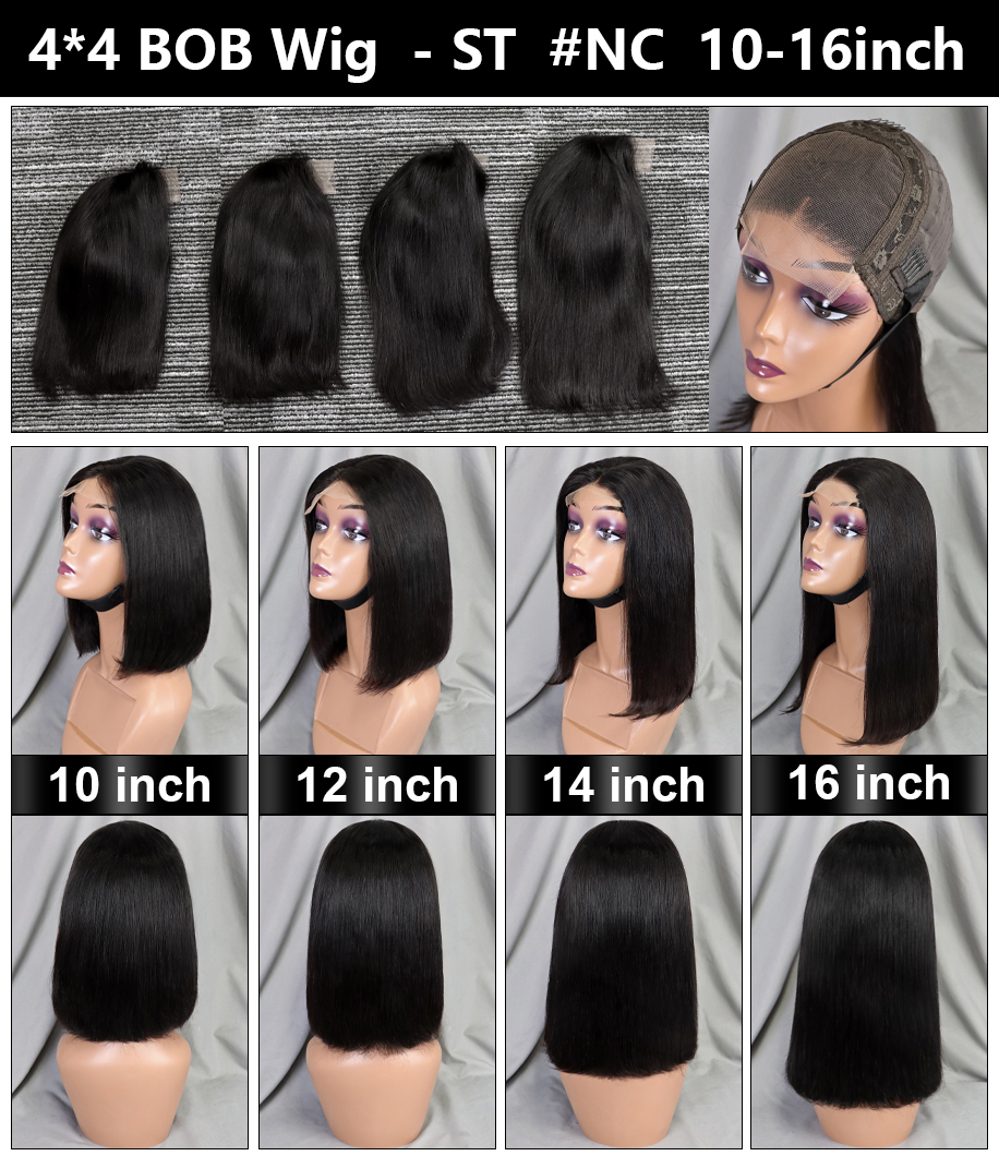 4x4 lace  natural black