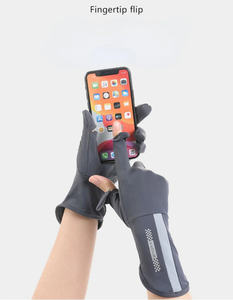 Gants d'été fins en soie glacée anti-UV pour femmes, compatibles écran tactile, antidérapants, respirants, pour la conduite et le cyclisme - Product Image 6