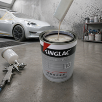 Peinture automobile argentée nacrée 1K à haute teneur en solides, personnalisable pour l'import-export de Chine, idéale pour la réparation et la restauration