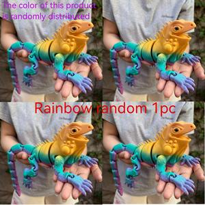 Figuras de Acción de Animales Impresas en 3D, Figura de Lagarto de PLA, Juguetes Coleccionables para Niños, Recuerdo de Zoológico, Cabrite Flexible, Cristalino y Colorido - Product Image 5