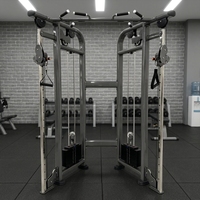 Máquina Compacta de Poleas Cruzadas con Doble Ajuste, Tubo de Acero Desnudo de 3mm, de Alta Resistencia para Gimnasio. Se Busca Distribuidor. Fábrica con Certificación CE ISO.