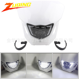 ไฟหน้ารถมอเตอร์ไซค์ Zuqing รุ่น CQR250 ระบบไฟ LED สำหรับออฟโรด ดีไซน์หน้ากากผี - Product Image 1