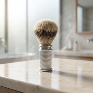 Pinceau à raser pour <span class=keywords><strong>homme</strong></span> de haute qualité avec logo personnalisé, pinceau à raser 100% poils de <span class=keywords><strong>blaireau</strong></span> pur d'origine - Product Image 1