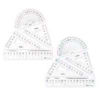 Ensemble de règles M&G 15 cm en plastique, outils mathématiques pour étudiants avec grands chiffres faciles à lire