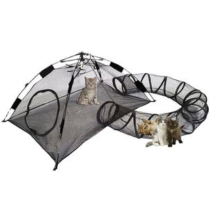 Fábrica BSCI, Venta al por Mayor de Tiendas de Campaña Automáticas para Mascotas con Túnel Redondo, Corralito para Animales Pequeños con Bolsa de Transporte, Fácil de Plegar, para Jugar al Aire Libre - Product Image 5