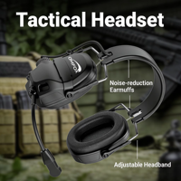 Casque de communication réseau OEM Full-Duplex à oreillettes en maille, Bluetooth 5.5, suppression du bruit ENC, étanche, anti-feu, personnalisé pour les équipes minières de charbon