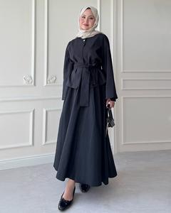 Ensemble deux pièces Loriya de qualité supérieure, haut et jupe, style abaya pour femmes musulmanes, élégant, mode islamique modeste, collection quotidienne d'été - Product Image 4